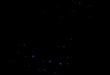 Dark blue, green vector layout with circles, lines, rectangles.