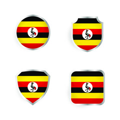 Uganda Country Badge and Label Collection