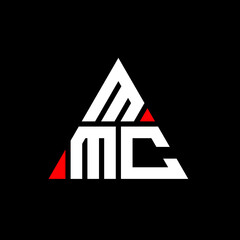 MMC triangle letter logo design with triangle shape. MMC triangle logo design monogram. MMC triangle vector logo template with red color. MMC triangular logo Simple, Elegant, and Luxurious Logo. MMC 

