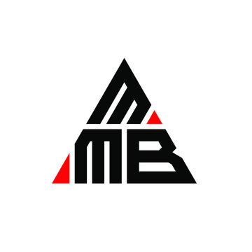 MMB triangle letter logo design with triangle shape. MMB triangle logo design monogram. MMB triangle vector logo template with red color. MMB triangular logo Simple, Elegant, and Luxurious Logo. MMB 
