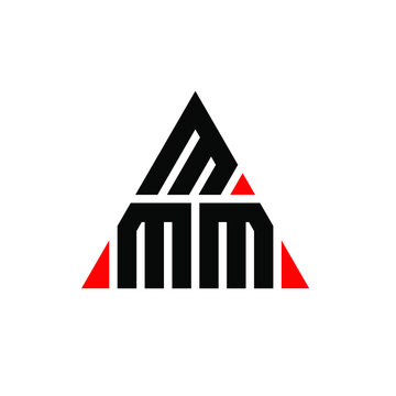 MMM triangle letter logo design with triangle shape. MMM triangle logo design monogram. MMM triangle vector logo template with red color. MMM triangular logo Simple, Elegant, and Luxurious Logo. MMM 
