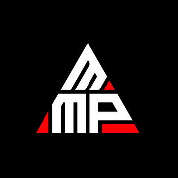 MMP triangle letter logo design with triangle shape. MMP triangle logo design monogram. MMP triangle vector logo template with red color. MMP triangular logo Simple, Elegant, and Luxurious Logo. MMP 
