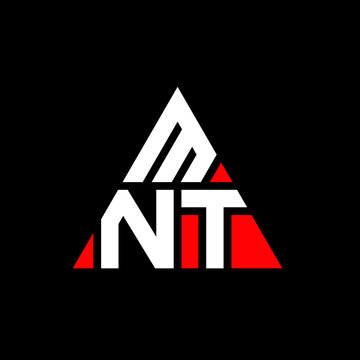 MNT triangle letter logo design with triangle shape. MNT triangle logo design monogram. MNT triangle vector logo template with red color. MNT triangular logo Simple, Elegant, and Luxurious Logo. MNT 
