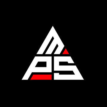 MPS triangle letter logo design with triangle shape. MPS triangle logo design monogram. MPS triangle vector logo template with red color. MPS triangular logo Simple, Elegant, and Luxurious Logo. MPS
 