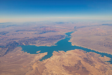 Aerial view of the Lake Mead National Recreation Area