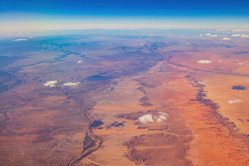 Aerial view of the nature landscape around Coconino County