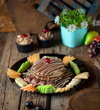 Pancake Nutella With Fruits