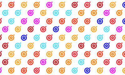 Colorful Target Seamless Pattern Background