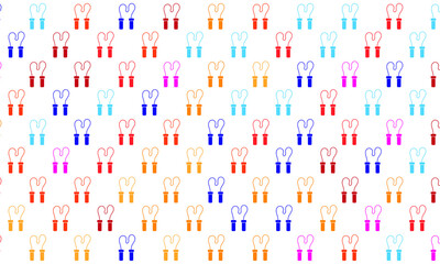 Colorful Skipping Rope Seamless Pattern Background
