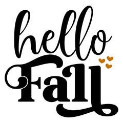 Hello Fall - SVG