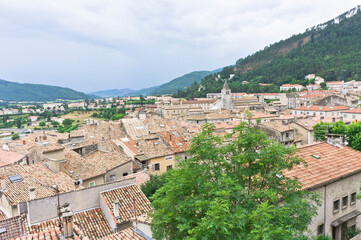 Fototapeta premium Sisteron in Provence, Old city view, France, Europe