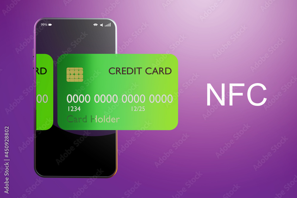 Poster application for nfc payment in phone. pass nfc pay. near field communication for payment. nfc paymen