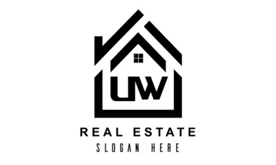 UW real estate house latter logo