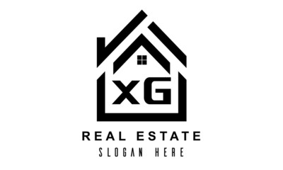 XG real estate house latter logo