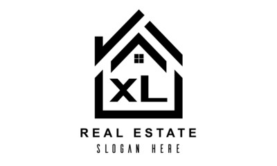XL real estate house latter logo