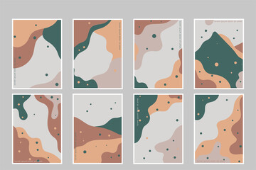 hand drawn shapes covers set collection