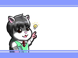 動物　キャラクター　男の子