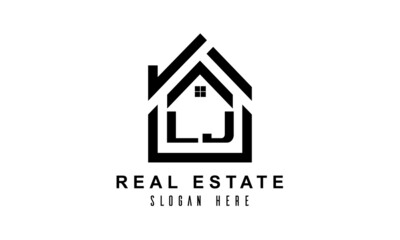 LJ real estate house latter logo