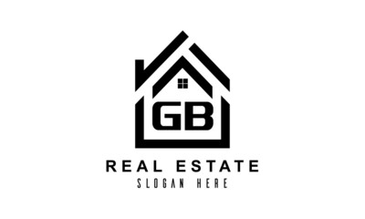 GB real estate house latter logo