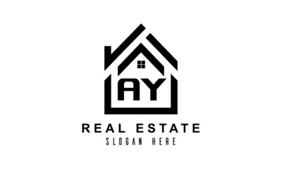 AY real estate house latter logo