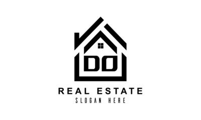 DO real estate house latter logo