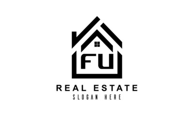 FU real estate house latter logo
