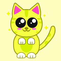 Cute cat illustration best for pet character