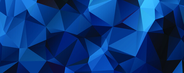 Obraz premium Abstract Blue Color Polygon Background Design, Abstract Geometric Origami Style With Gradient