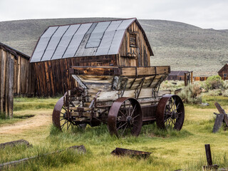Rainy summer day in Bodie ghost town