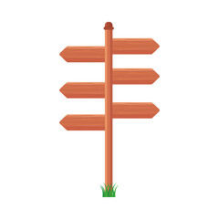 wooden arrows signals