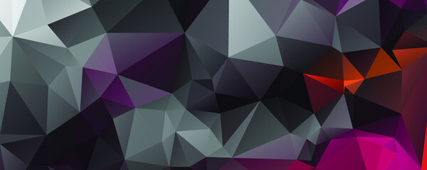 Abstract Color Polygon Background Design, Abstract Geometric Origami Style With Gradient