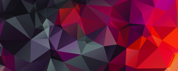 Abstract Color Polygon Background Design, Abstract Geometric Origami Style With Gradient