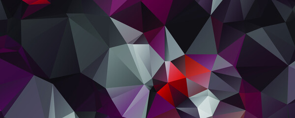 Abstract Color Polygon Background Design, Abstract Geometric Origami Style With Gradient