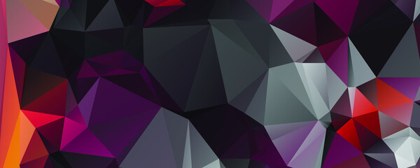 Abstract Color Polygon Background Design, Abstract Geometric Origami Style With Gradient