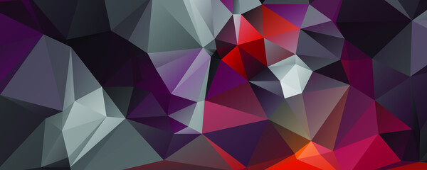 Abstract Color Polygon Background Design, Abstract Geometric Origami Style With Gradient