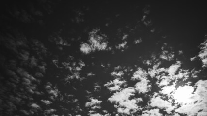 black and white sky background