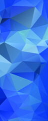 Abstract Blue Color Polygon Background Design, Abstract Geometric Origami Style With Gradient