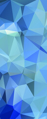 Abstract Blue Color Polygon Background Design, Abstract Geometric Origami Style With Gradient