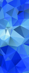 Abstract Blue Color Polygon Background Design, Abstract Geometric Origami Style With Gradient