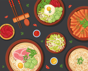 korean food poster