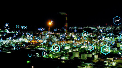 Obraz premium 産業とテクノロジー