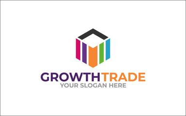 Illustration vector graphic of new trade for financial company business logo design template-01