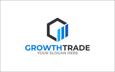 Obraz premium Illustration vector graphic of new trade for financial company business logo design template-01