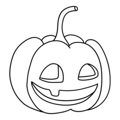 Jack O Lantern Pumpkin hand drawn illustration for web, wedsite, application, presentation, Graphics design, branding, etc.