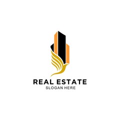 Icon symbol real estate creative idea symbol company template property building tower.