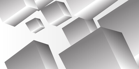 Abstract cube pattern or background made of chaotic cubes. 3d rendering of realistic cube backgrounds or wallpapers