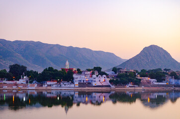Fototapeta premium The Oasis of Pushkar in the State of Rajasthan, India