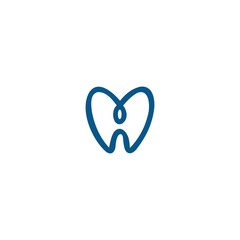 Dental Care Creative icon Concept Logo Design Template