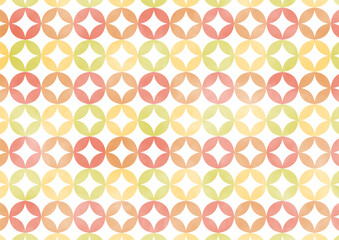 背景　七宝柄　ランダム　秋