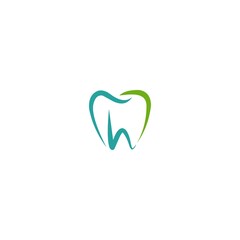 Dental Care Creative icon Concept Logo Design Template